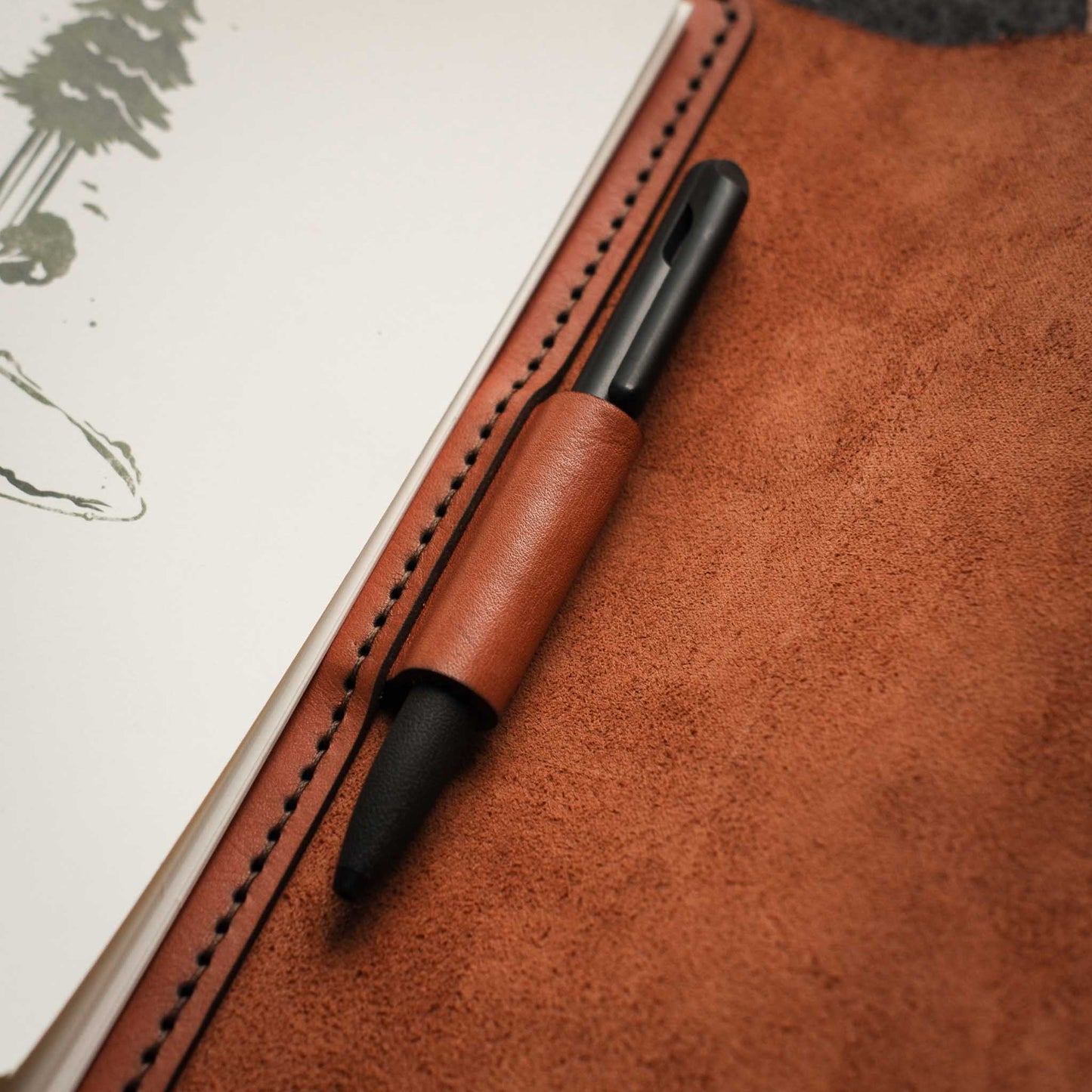 A5 Leather Notebook Cover - Minimalist Range - The Great Break
