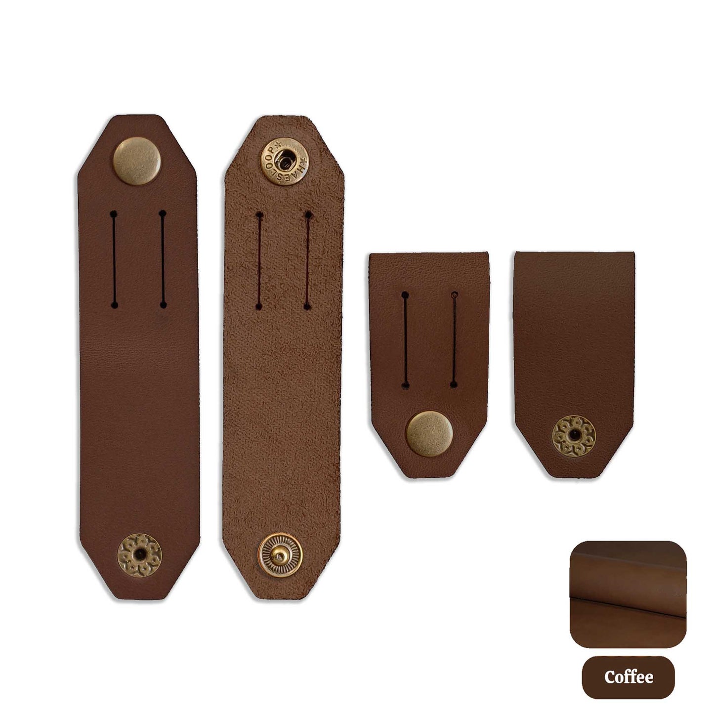 Leather Cable Organiser - Pack of 3