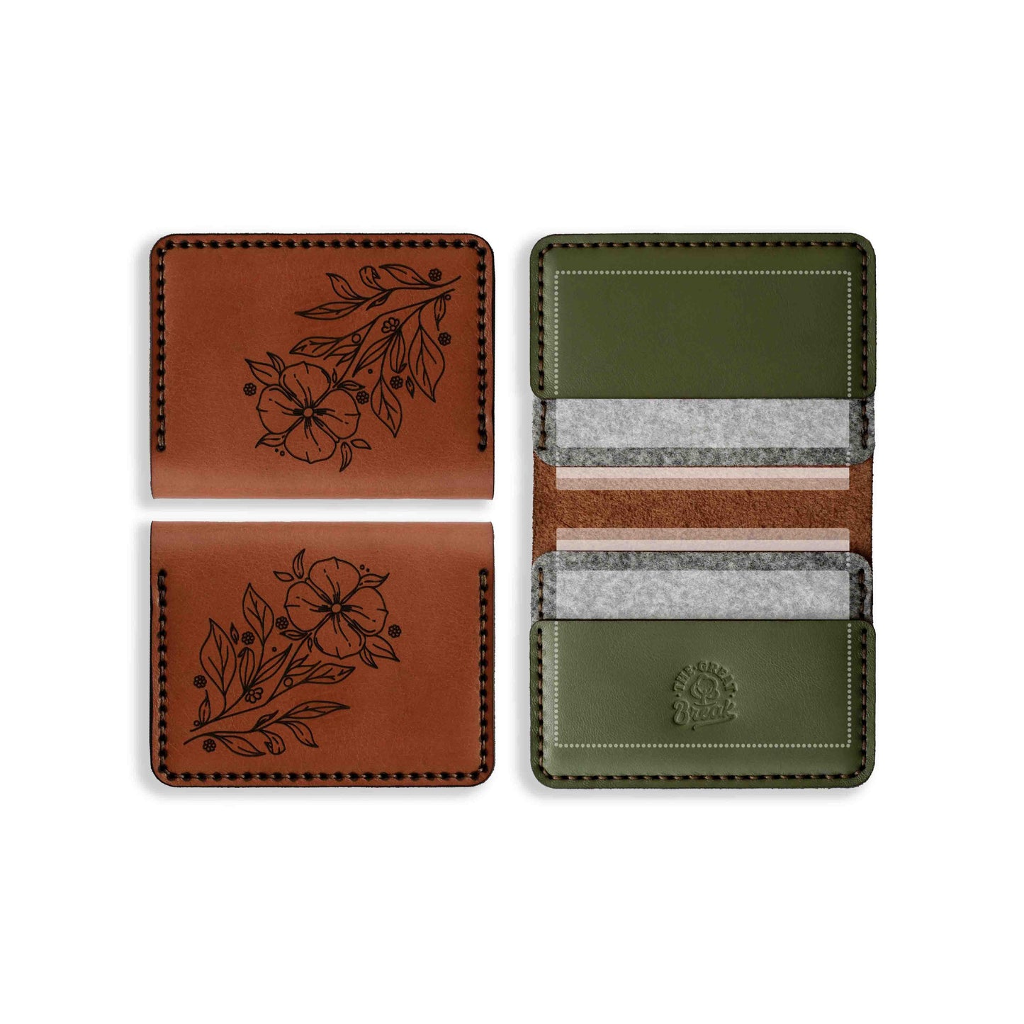 Leather Wallet - Floral Range
