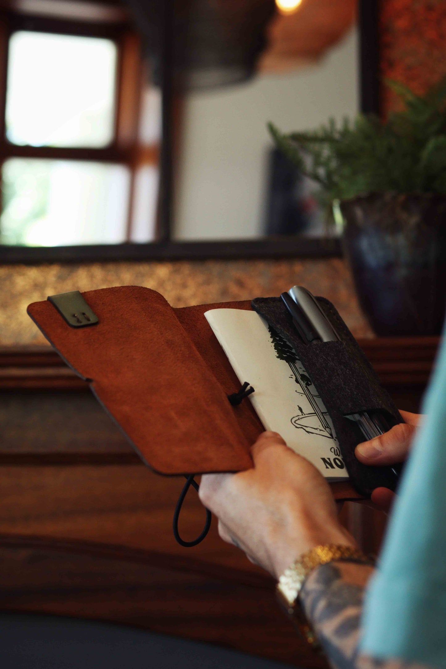 A6 Leather Notebook Cover - Adventure Range