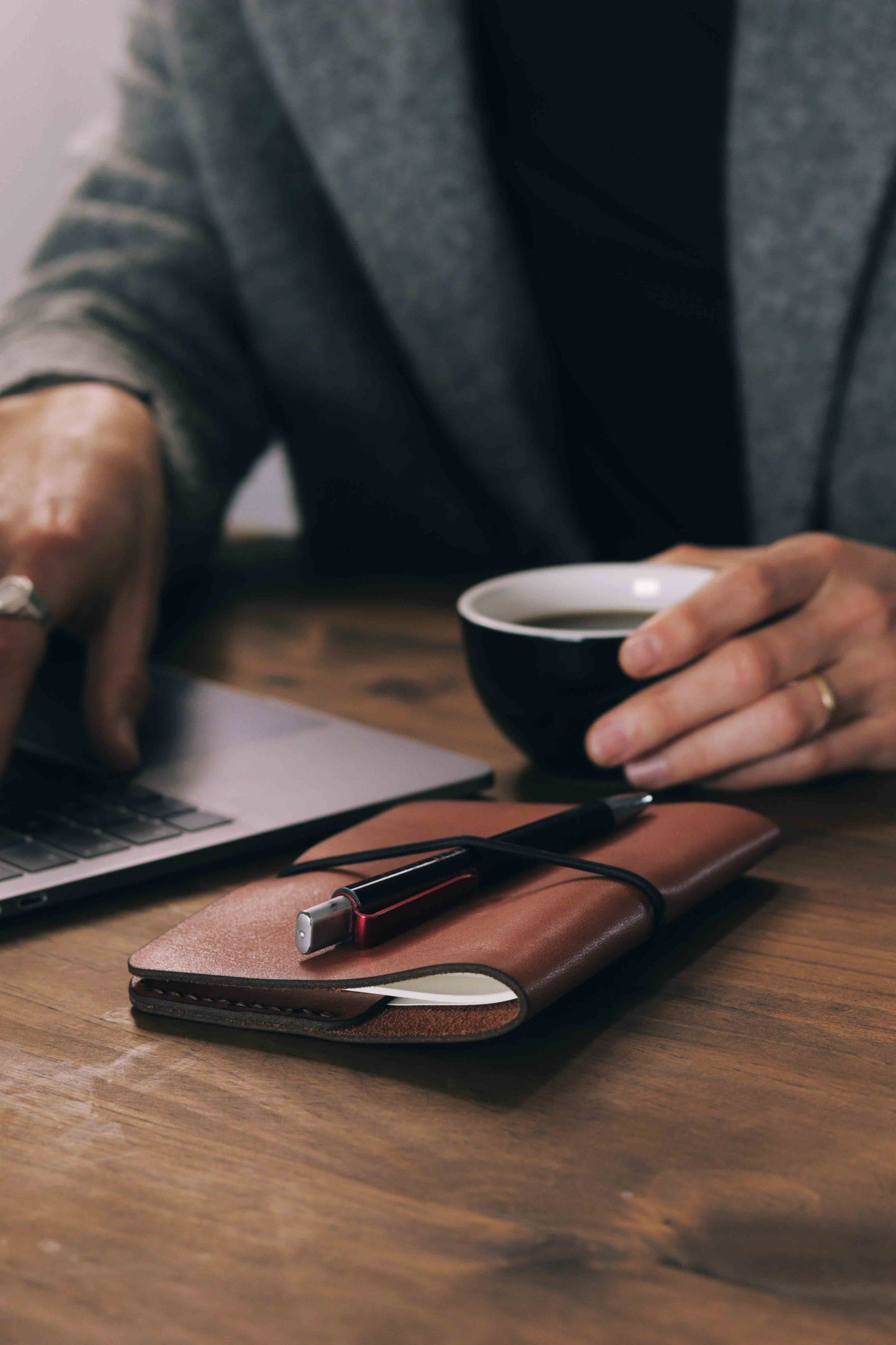 A6 Leather Notebook Cover - Minimalist Range