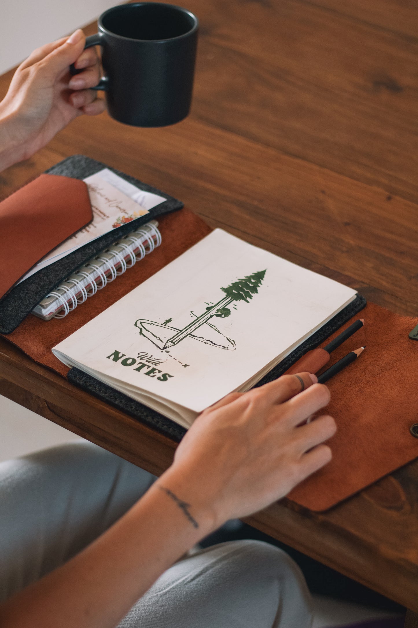 A5 Leather Notebook Cover - Adventure Range