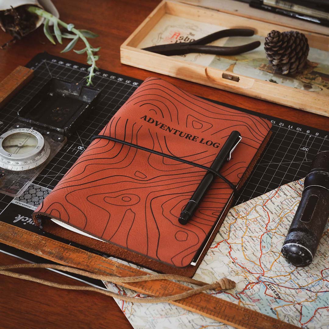 A5 Leather Journal Cover - Adventure Range