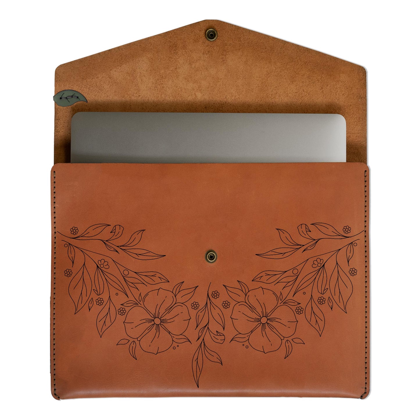 Leather Macbook Sleeve - Floral Range