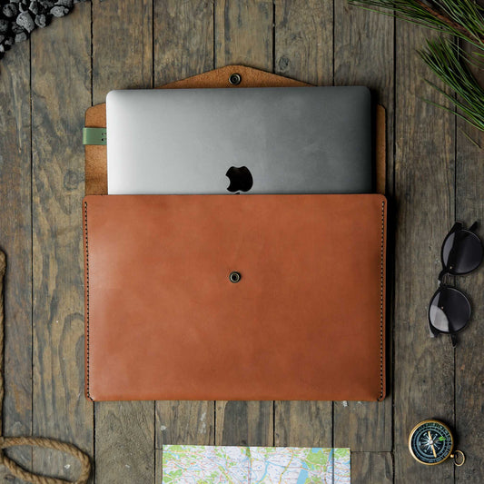 Leather Macbook Sleeve - Adventure Range