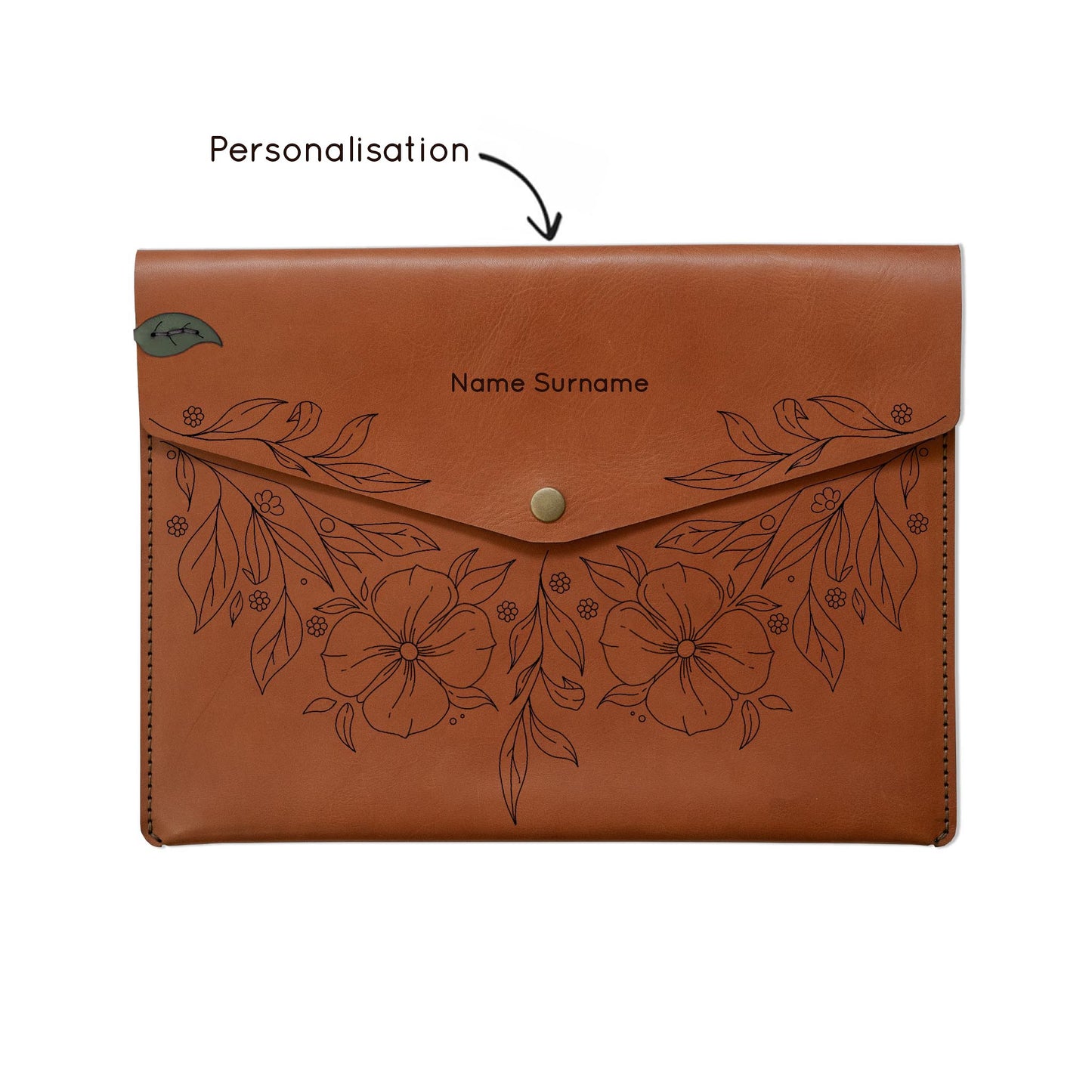 Leather Macbook Sleeve - Floral Range