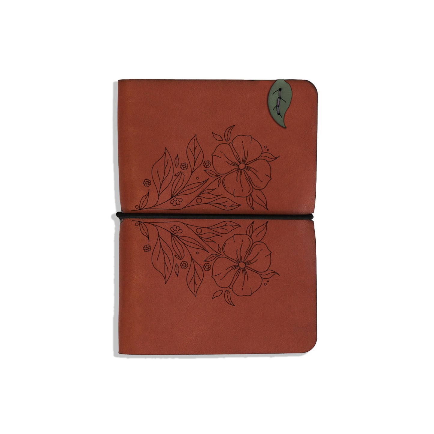 A6 Leather Notebook Cover - Floral Range