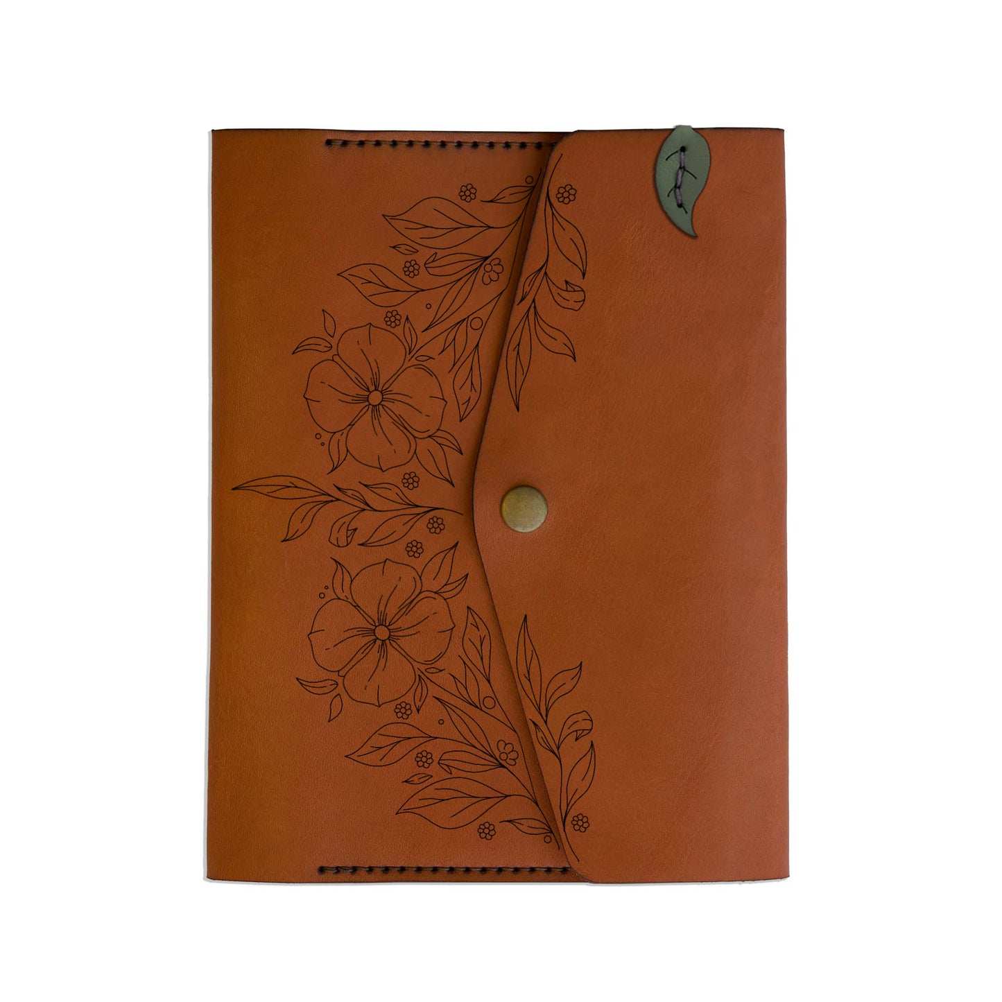 A5 Leather Notebook Cover - Floral Range